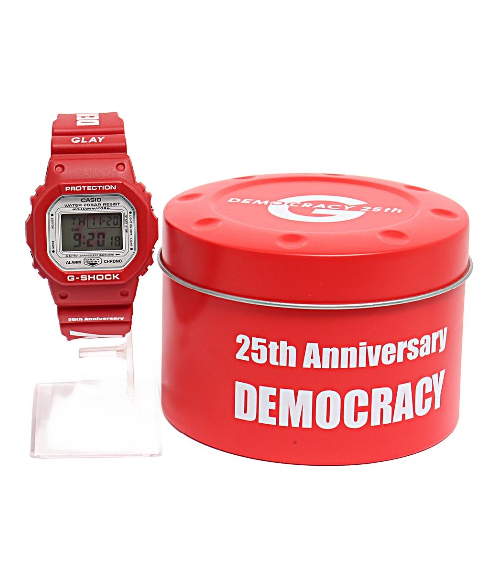 美品 CASIO 腕時計 GLAY 25th Anniversary DEMOCRACY G-SHOCK クオーツ DW-5600VT ユニセックス カシオ