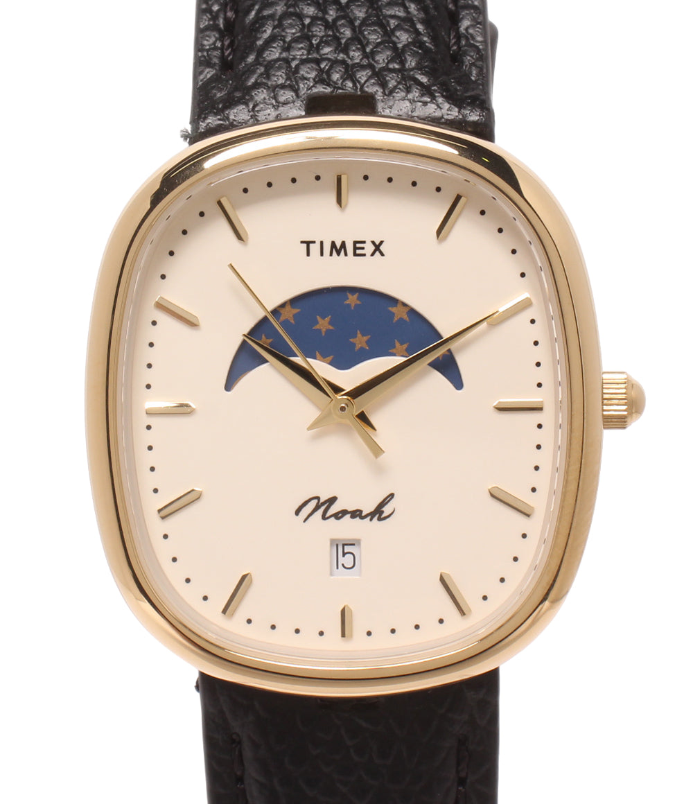 美品 タイメックス ノア 腕時計 ムーンフェイズ Noah x Timex Oval Moon Phase Watch TW2Y62400 クオーツ メンズ TIMEX NOAH 美品 TIMEX NOAH 腕時計 ムーンフェイズ Noah x Timex Oval Moon Phase