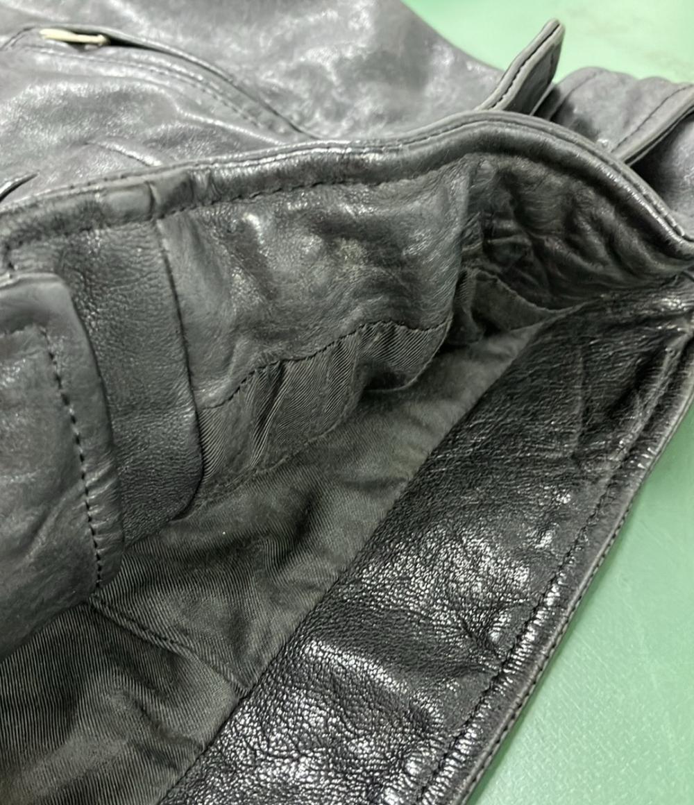 ビューティフルピープル シープレザーダブルライダースジャケット 革ジャン レディース SIZE 140 beautiful people