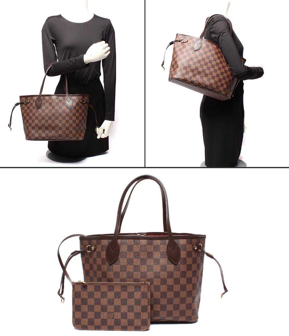 美品 ルイ・ヴィトン トートバッグ ショルダーバッグ 肩掛け ネヴァーフルPM ダミエ N41359 レディース LOUIS VUITTON
