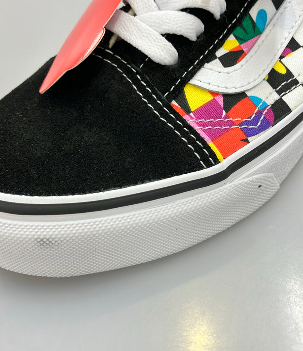 美品 VANS ローカットスニーカー Old Skool フローラル チェッカーボード レディース SIZE 22.5 (S) ヴァンズ