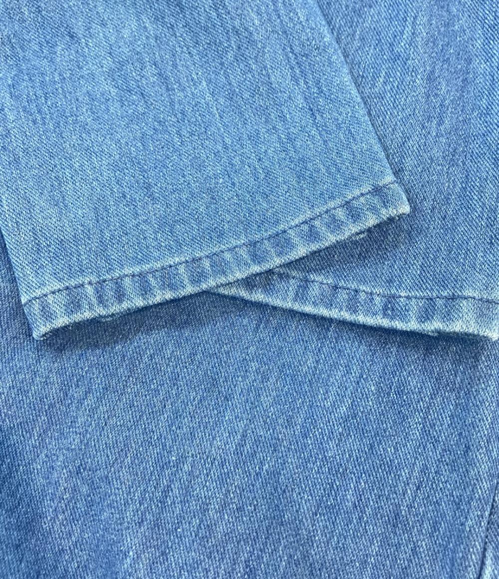 美品 ヤヌーク テーパードパンツ タックテーパード DENIT 57131101 レディース SIZE XS YANUK