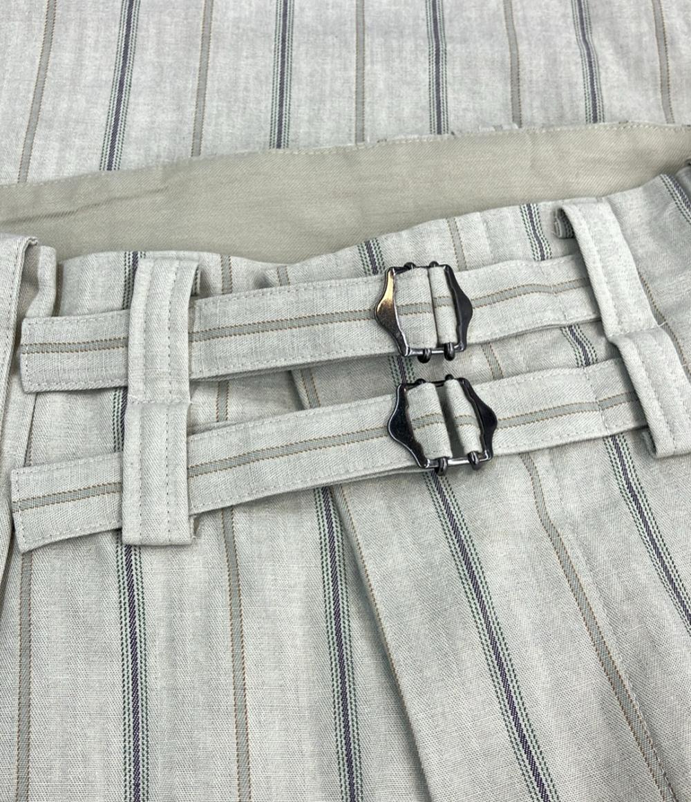 美品 ワイズ ワークパンツ ストライプ柄 レディース SIZE 2 (M) Y's