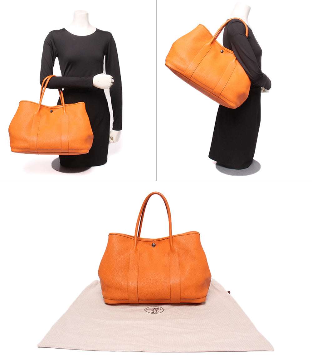 HERMES トートバッグ シルバー金具 ▢P刻印 ガーデンパーティー MM レディース エルメス