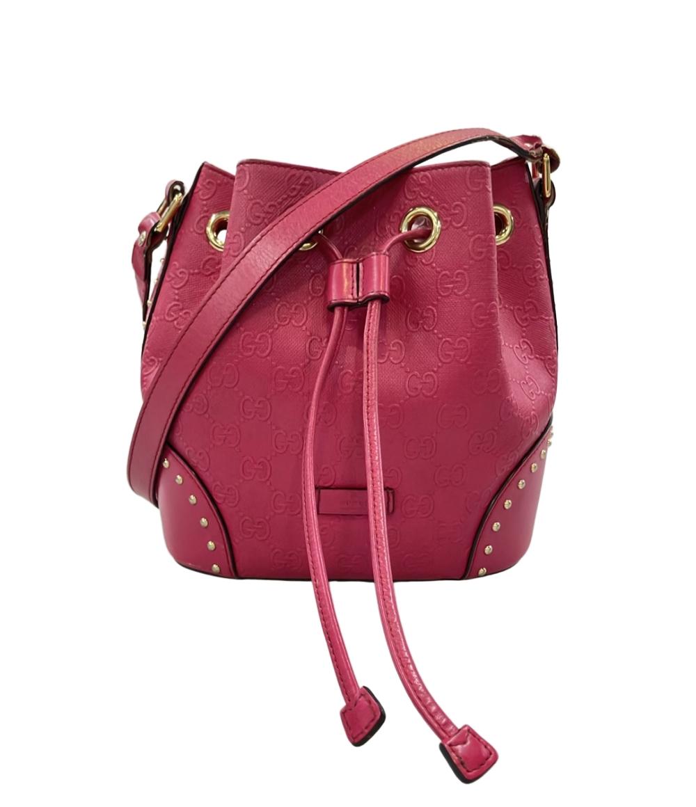 GUCCI ショルダーバッグ 斜め掛け 巾着バッグ 354229 525040