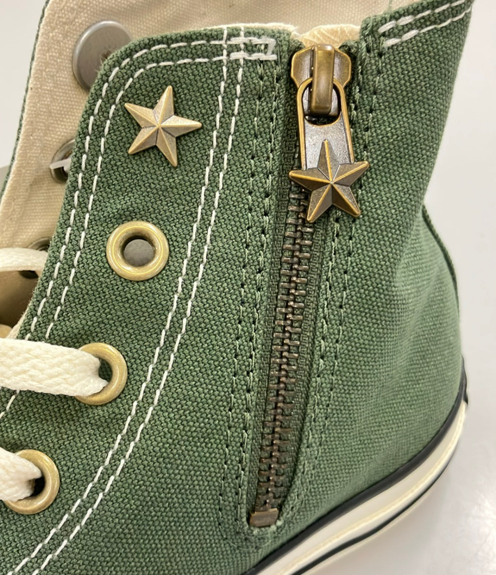 美品 CONVERSE ハイカットスニーカー サイドジップ ALL STAR STARZIP 1SE711 レディース SIZE 24.5 (L) コンバース