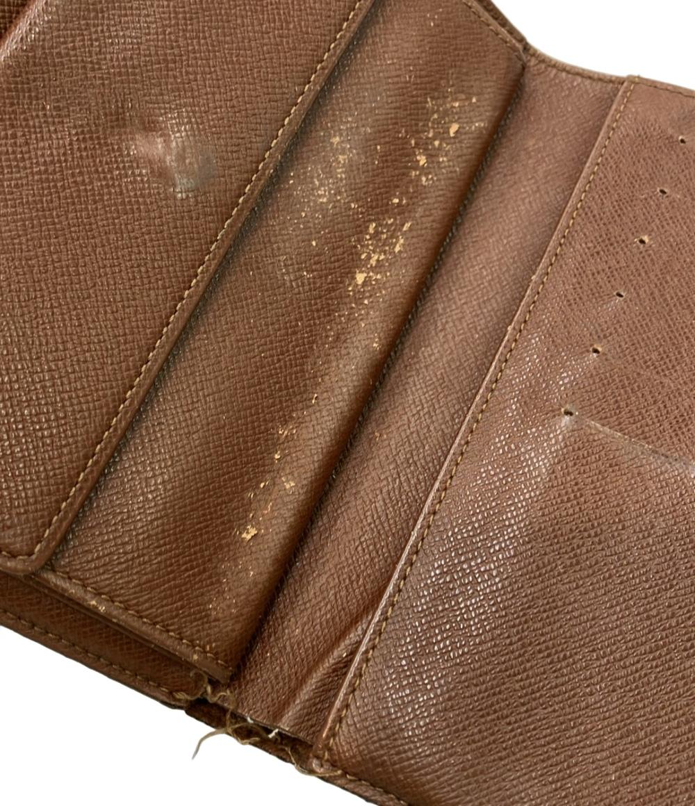 訳あり LOUIS VUITTON 三つ折り財布 ポルト トレゾール エテュイ パピエ モノグラム M61202 レディース メンズ ルイ・ヴィトン