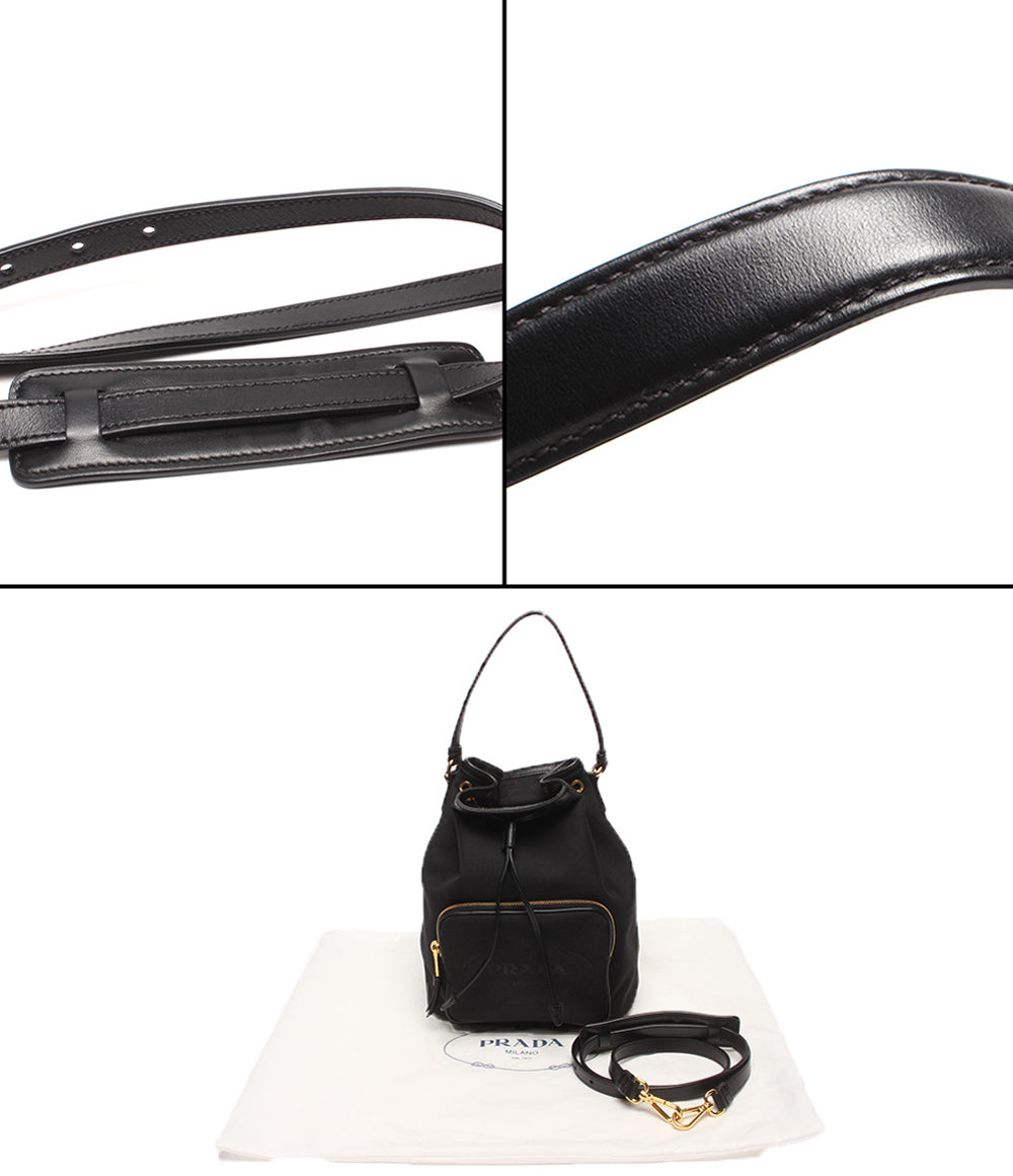PRADA 2wayショルダーバッグ ハンドバッグ 斜め掛け 巾着型 1BH038 レディース プラダ