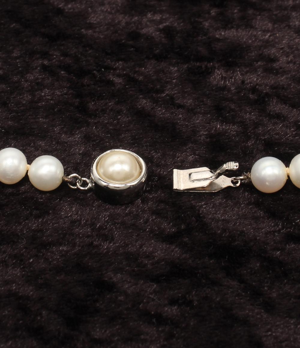 美品 ネックレス 淡水パール6.5-7.0mm レディース