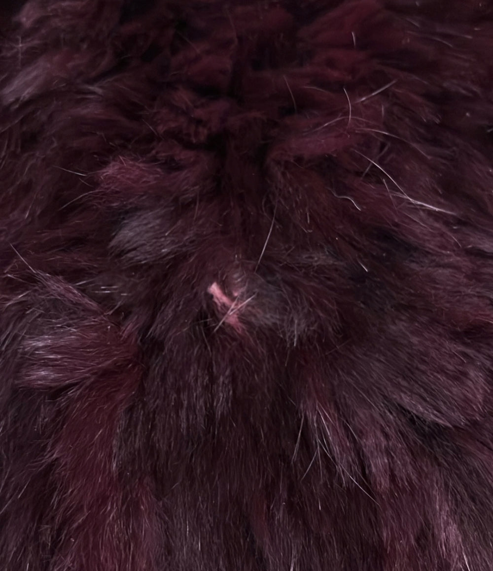 Sov. ラビットファー コート レディース SIZE F (M) ソブ