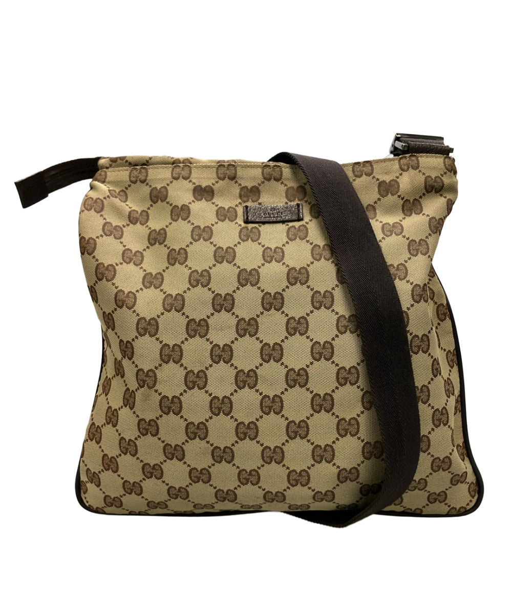 GUCCI グッチ ショルダーバッグ GGキャンバス クロスボディ 黒 グッチ