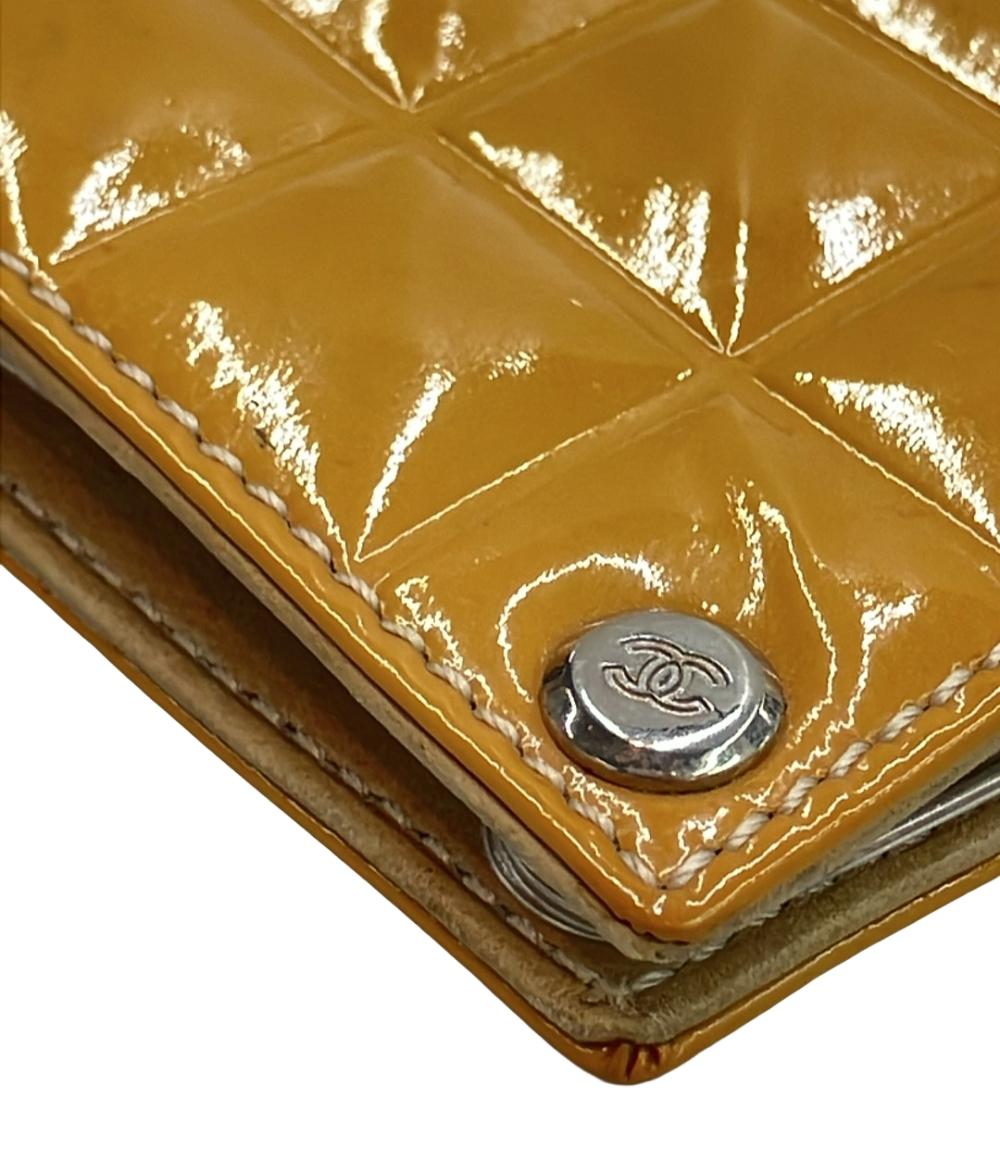 CHANEL カードケース シルバー金具 チョコバー レディース シャネル