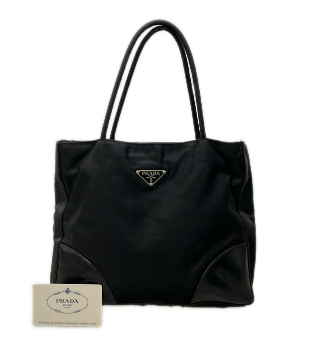 PRADA ハンドバッグ ナイロン レザー レディース プラダ