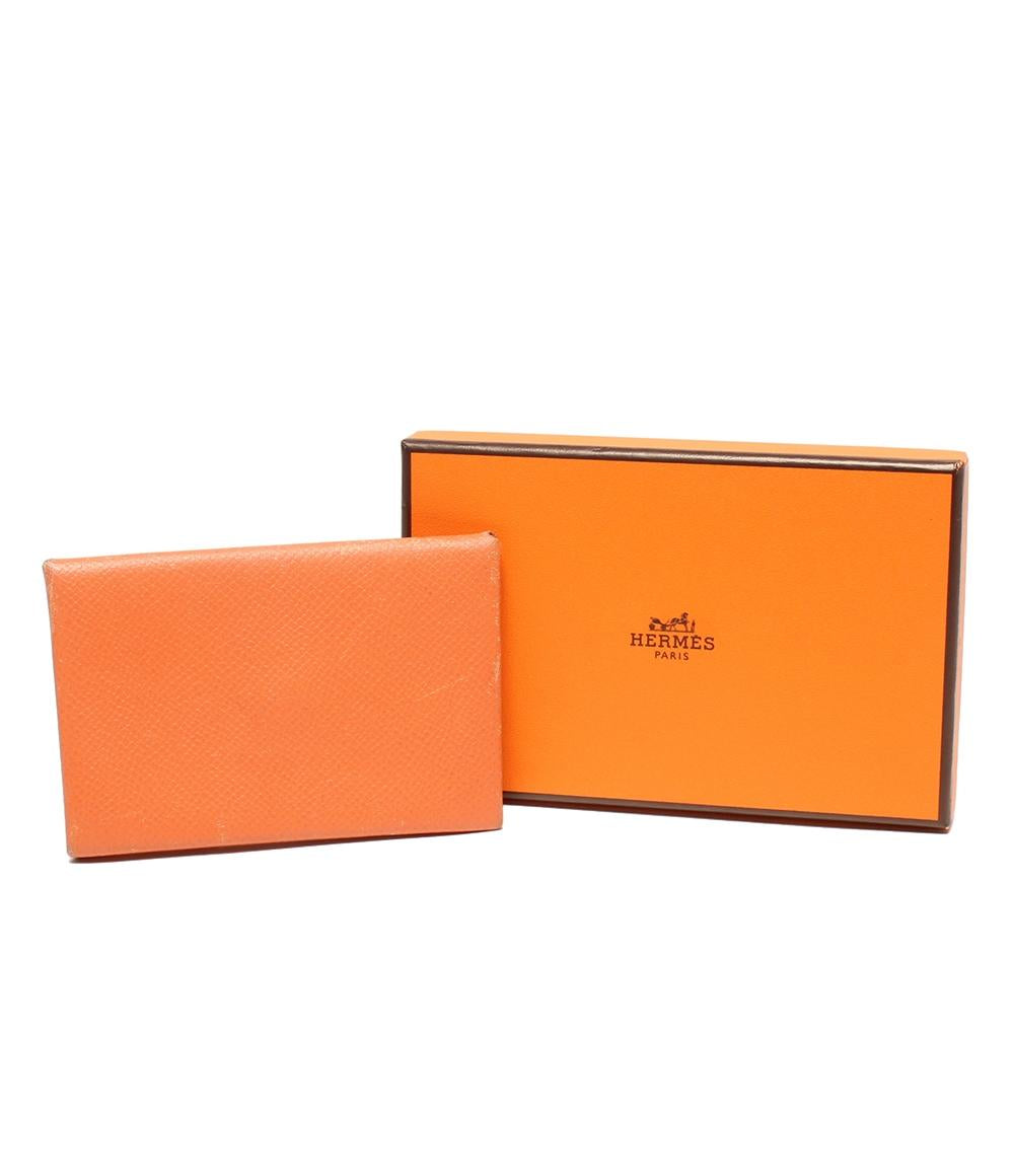 エルメス カードケース □O刻印 シルバー金具 カルヴィ ユニセックス HERMES
