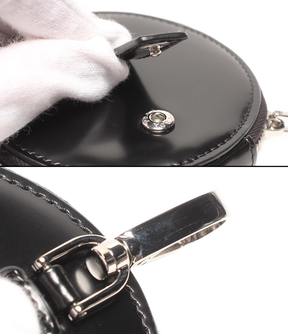 PRADA ラウンドミニポーチ カラビナ付き 三角プレート 1TL431 レディース メンズ プラダ