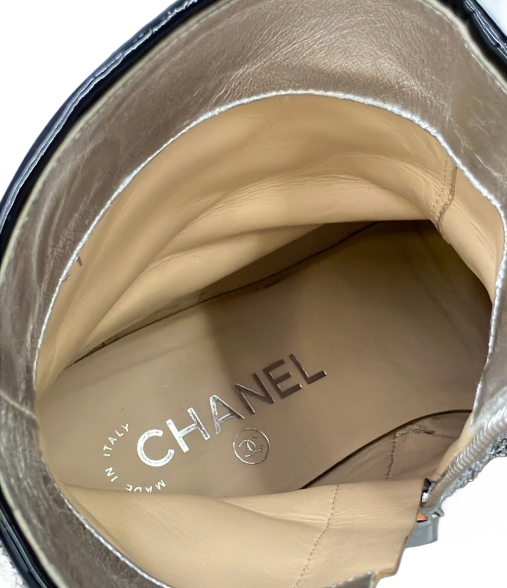 CHANEL ショートブーツ サイドジップ G33221 レディース SIZE 39 シャネル