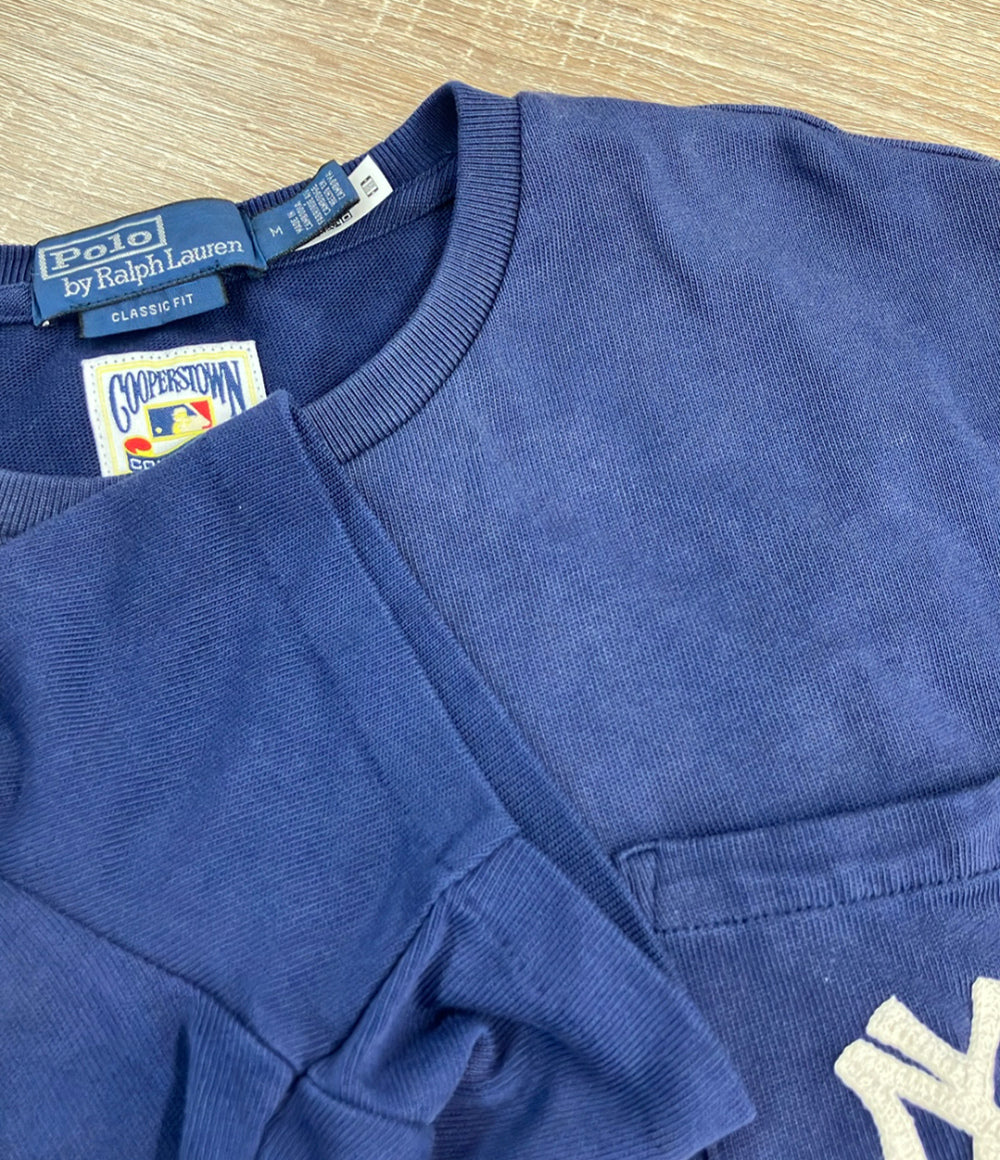 POLO RALPH LAUREN 半袖Tシャツ ヤンキース ポケット ネイビー アメリカンカジュアル メンズ SIZE M ポロ・ラルフローレン