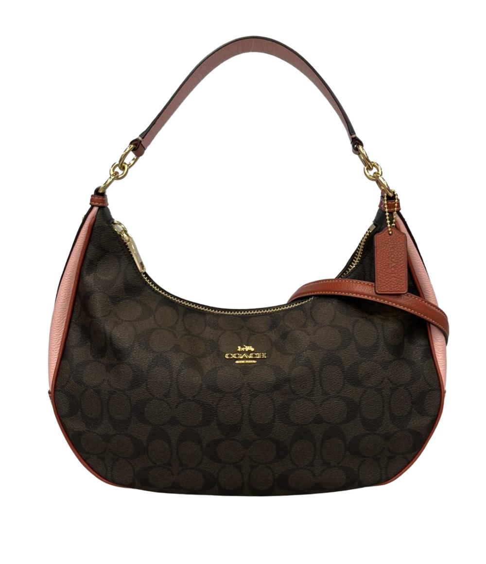 COACH 2way ショルダーバッグ 肩掛け 斜め掛け シグネチャー ホーボー