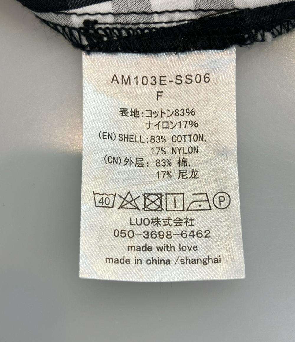 美品 AMICA kids 半袖ワンピース ロング ギンガムチェックドレス AM103E-SS06 レディース SIZE F (M) アミカキッズ