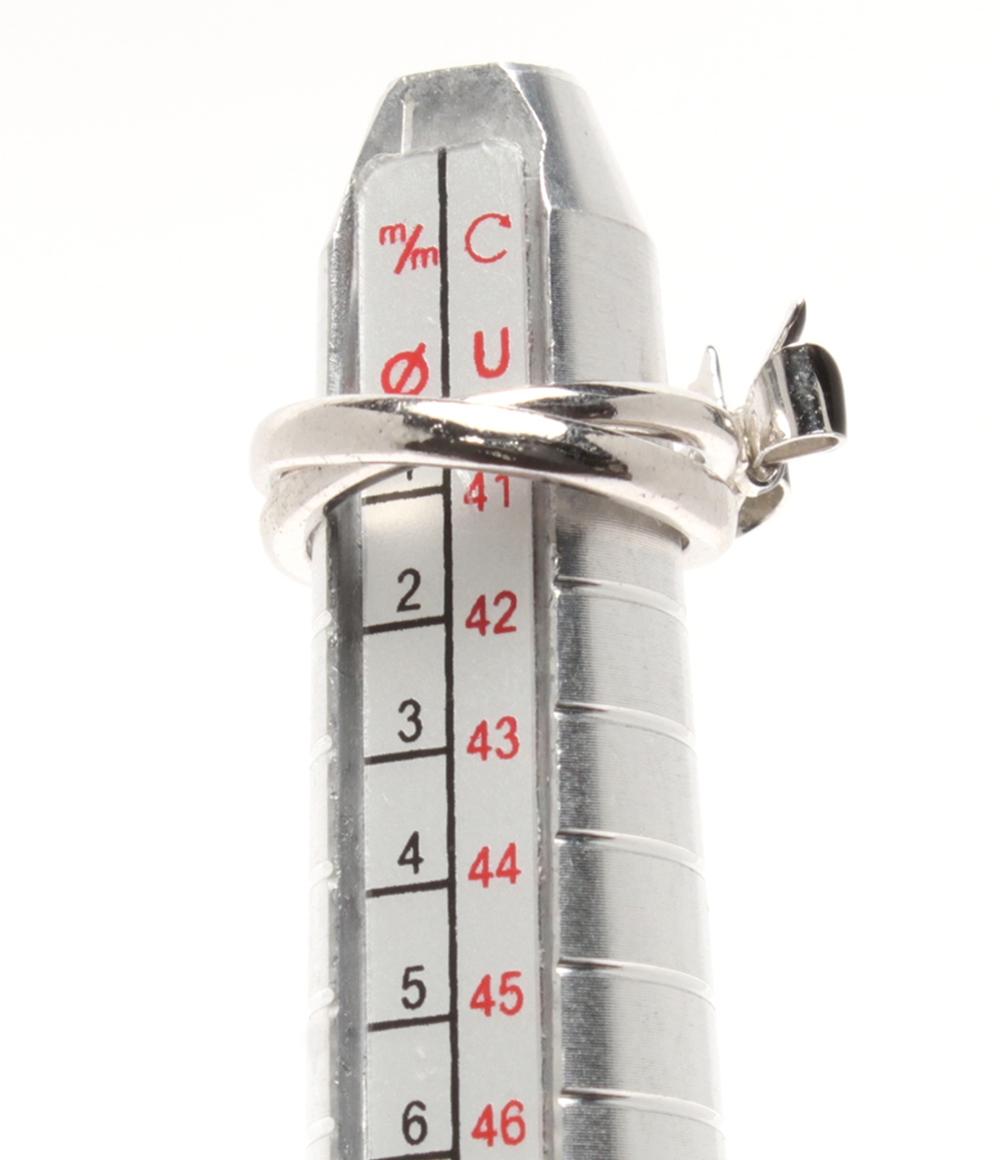 MARY QUANT ピンキーリング 指輪 リボンモチーフ 2連 レディース SIZE 1号 マリークヮント