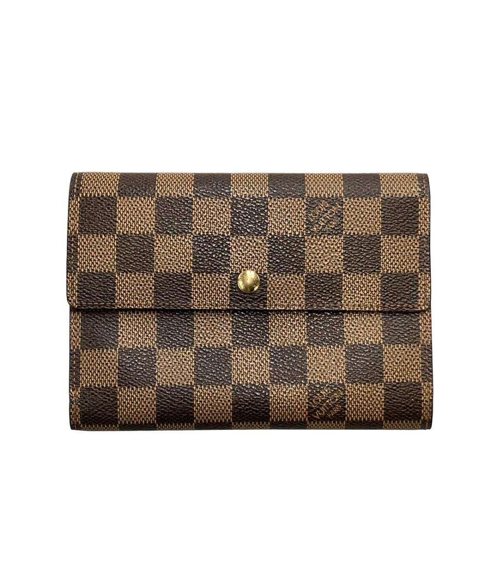 LOUIS VUITTON 三つ折り財布 ポルトトレゾール エテュイパピエ ダミエ