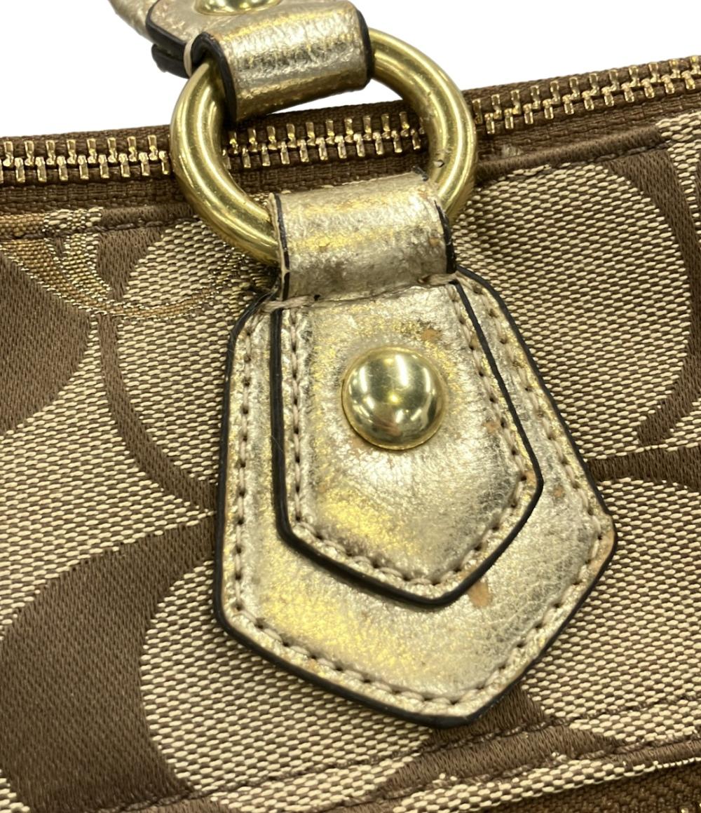 COACH トートバッグ ショルダーバッグ 肩掛け ポピー ラージシグネチャー F18711 レディース コーチ