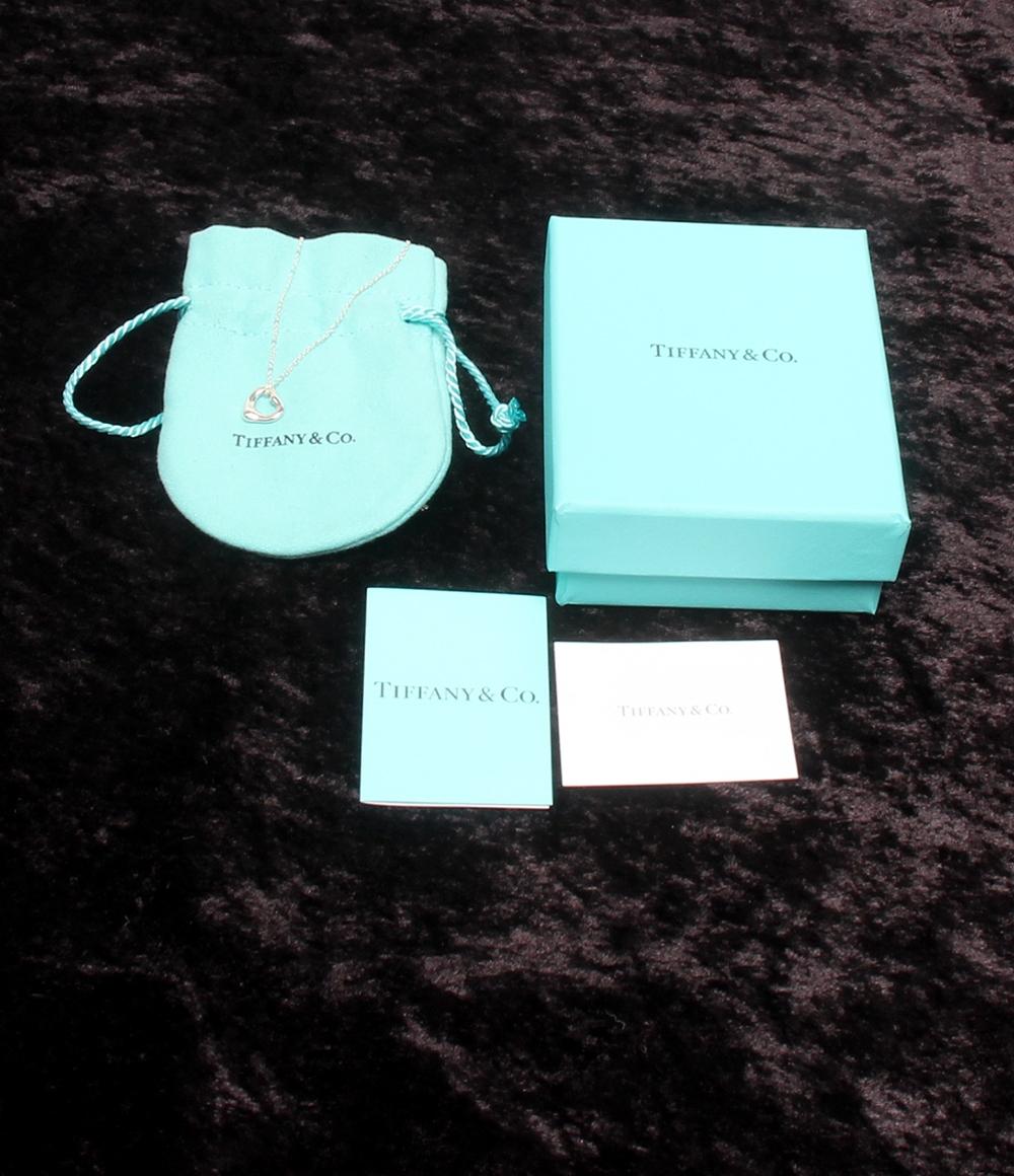 美品 TIFFANY&Co. ネックレス SV925 スモール オープンハート エルサ ペレッティ レディース ティファニー