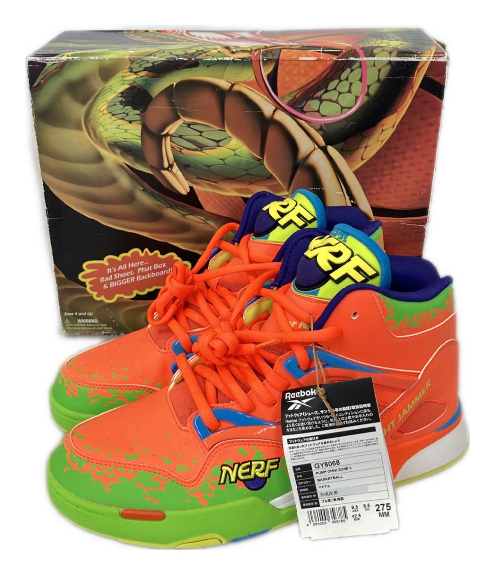 美品 Reebok ハイカットスニーカー PUMP OMNI ZONE II GY8068 メンズ