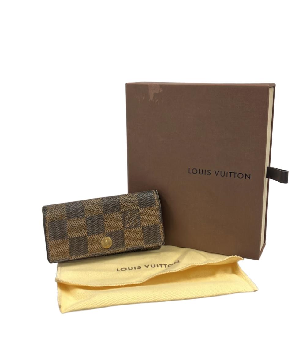 LOUIS VUITTON 4連キーケース ミュルティクレ4 ダミエ エベヌ N62631 レディース メンズ ルイ・ヴィトン