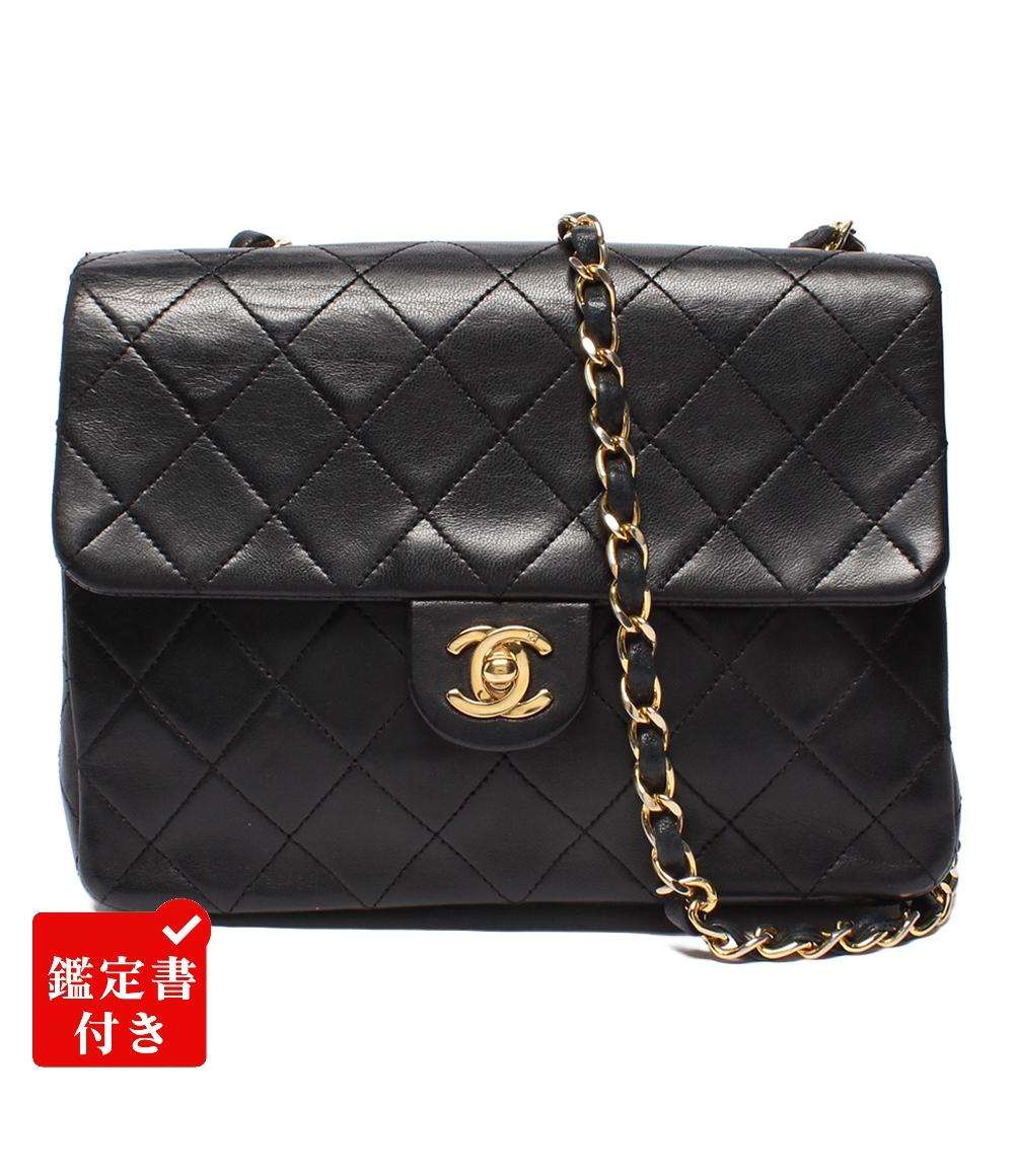 CHANEL☆黒　ショルダーバッグ シャネル・チェーンショルダーバッグ ＋全面染め直し 【チェーン内の革