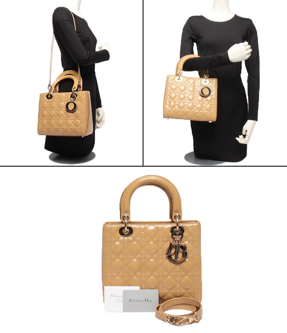 Christian Dior 2wayハンドバッグ ショルダーバッグ 肩掛け カナージュ レディース クリスチャンディオール