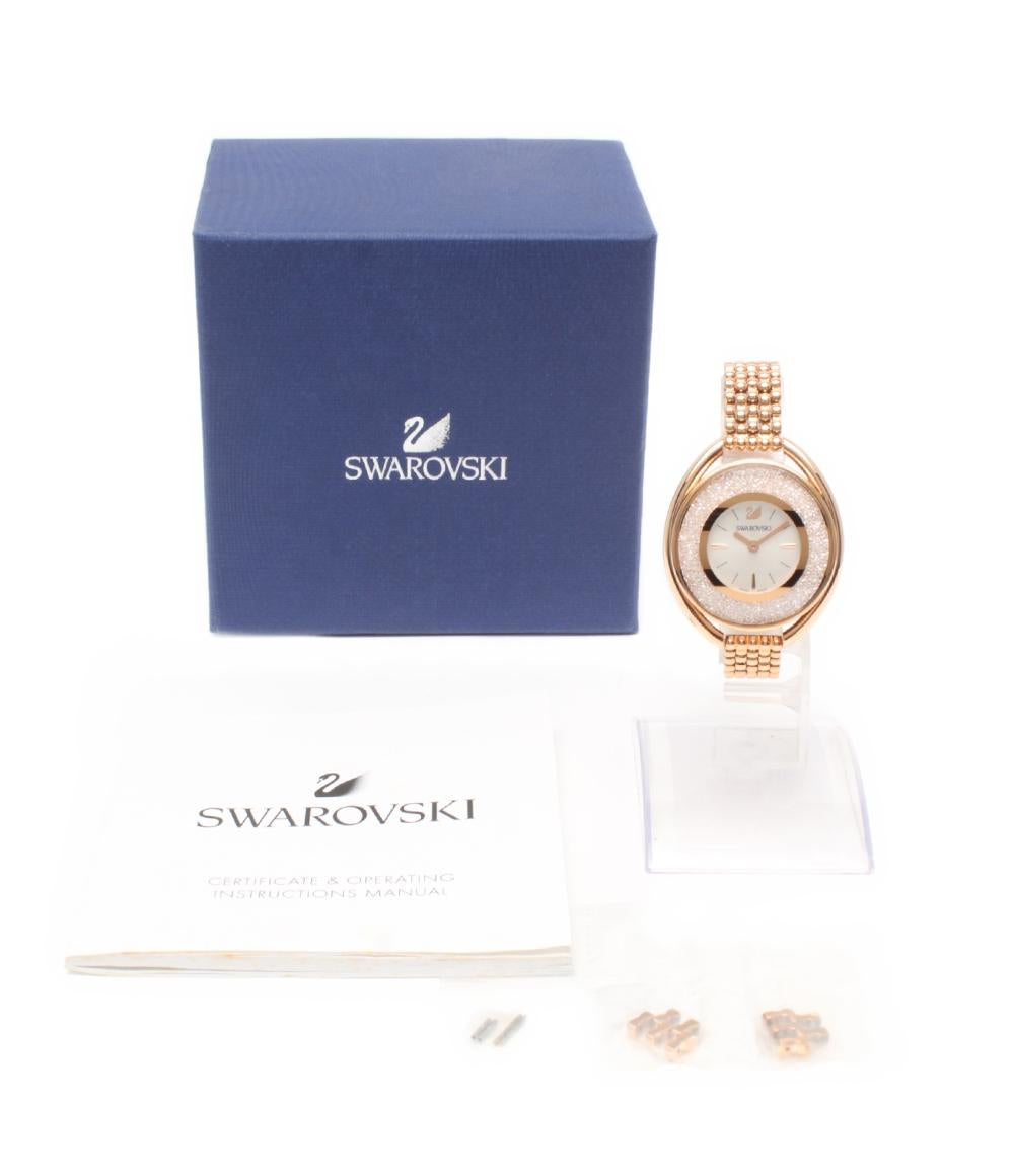 美品 SWAROVSKI 腕時計 クオーツ レディース スワロフスキー