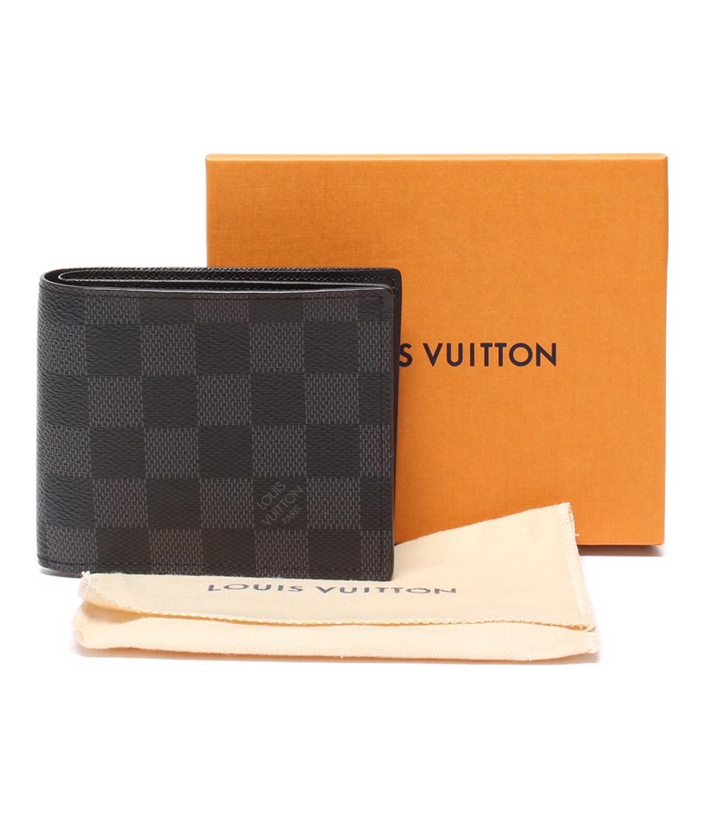 ルイヴィトン 二つ折り財布 ポルトフォイユ マルコ NM ダミエグラフィット N63336 メンズ Louis Vuitton