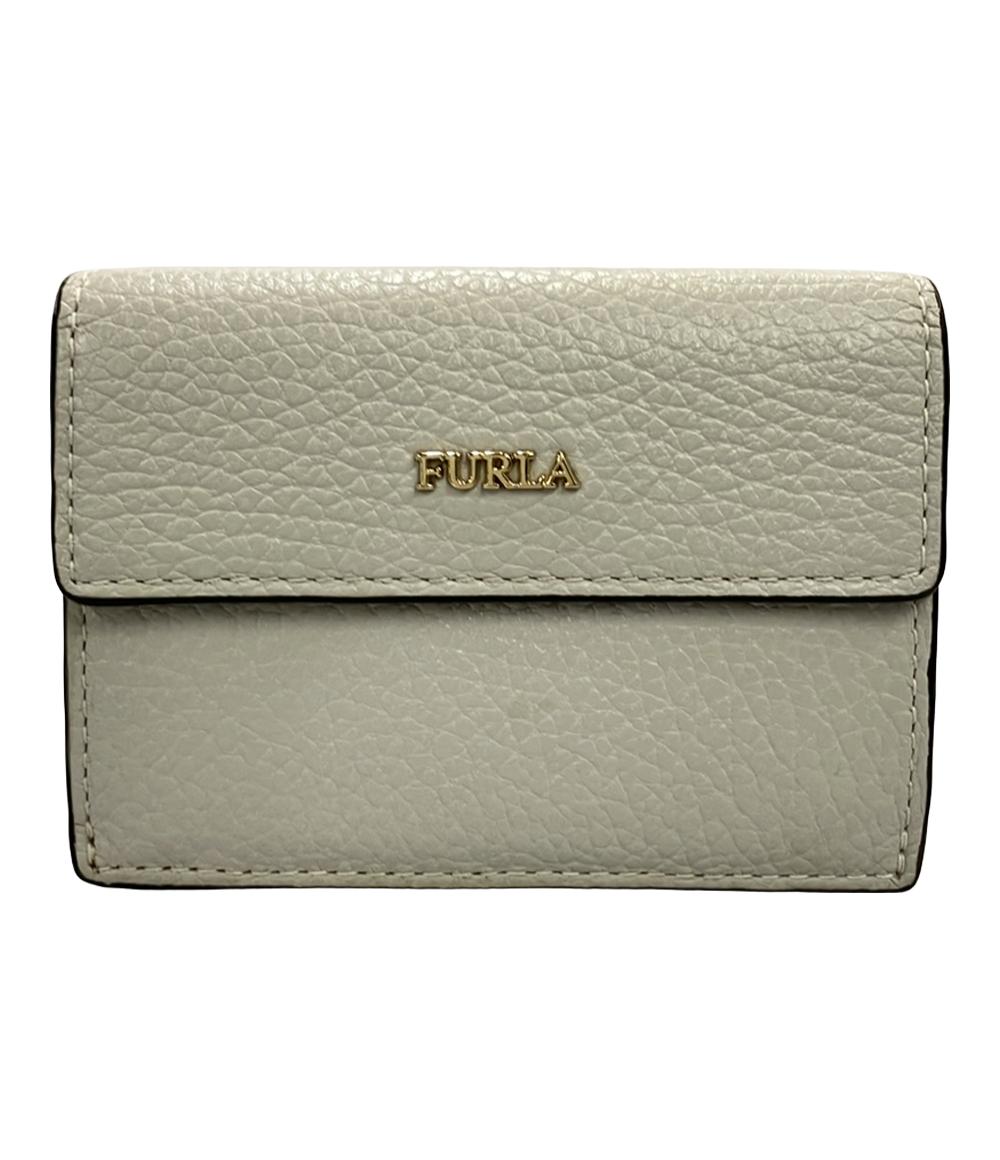 Honey.B未使用FURLAフルラ　レザー三つ折り財布グレー　ダフネ Furla 三つ折り財布 サフィアーノ レディース フルラ – Rehello by BOOKOFF