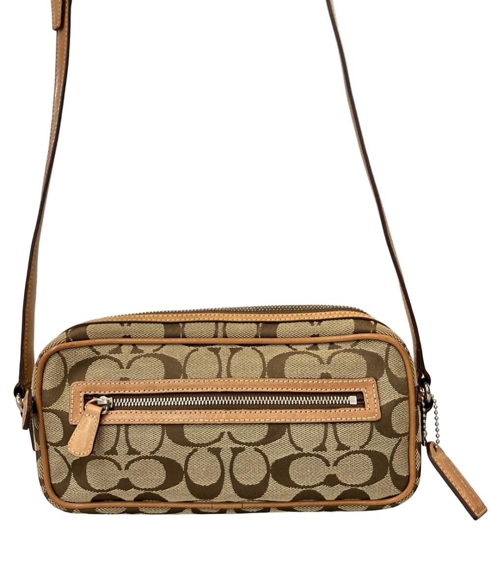 COACH モノグラム ショルダーバッグ 美品】COACH モノグラムショルダーバッグ