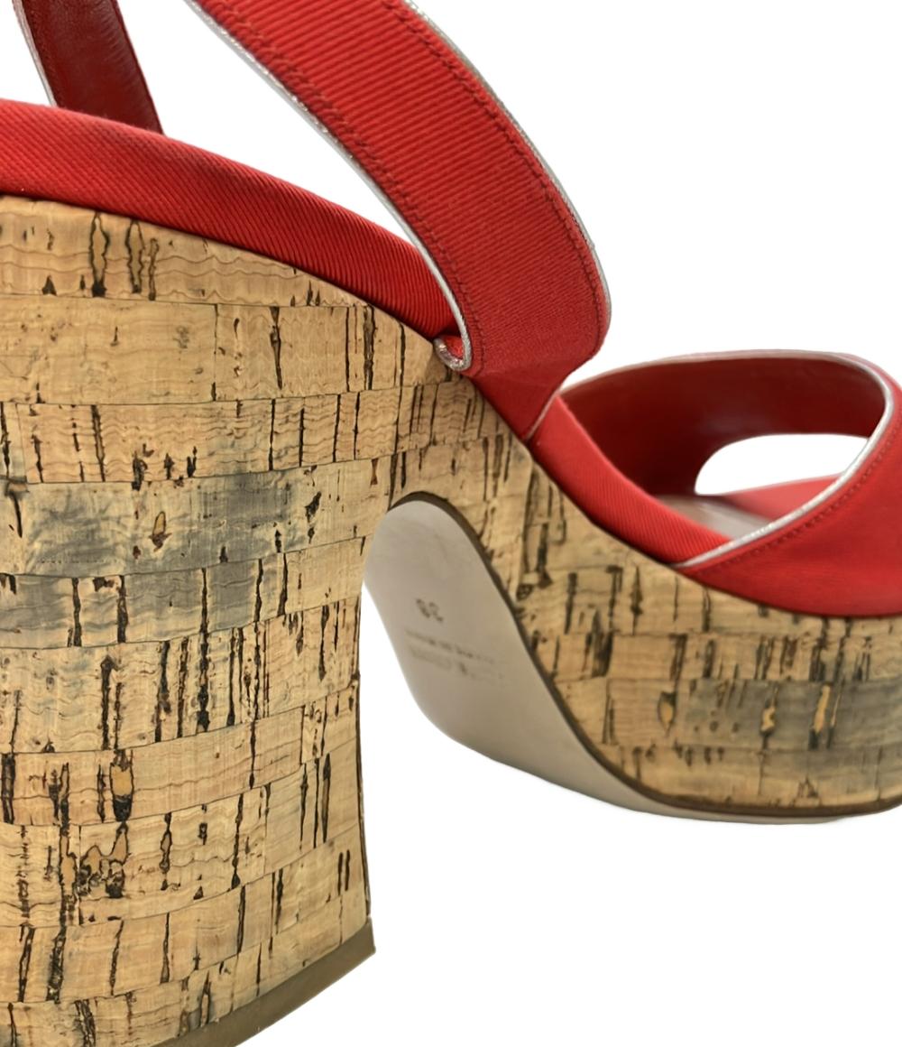 Miu Miu アンクルストラップ厚底サンダル レディース SIZE 38 ミュウ ミュウ