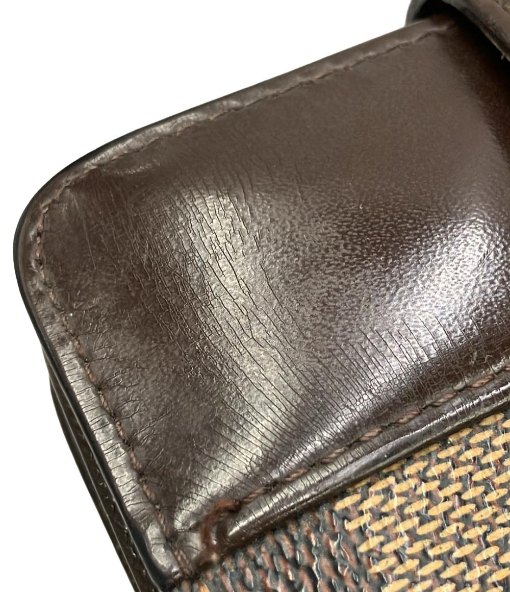 LOUIS VUITTON 二つ折り財布 コンパクトジップ ダミエ N61668 レディース メンズ ルイ・ヴィトン