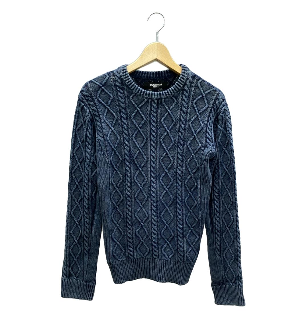 美品 ウノピゥウノウグァーレトレ リラックス クルーネックケーブル  