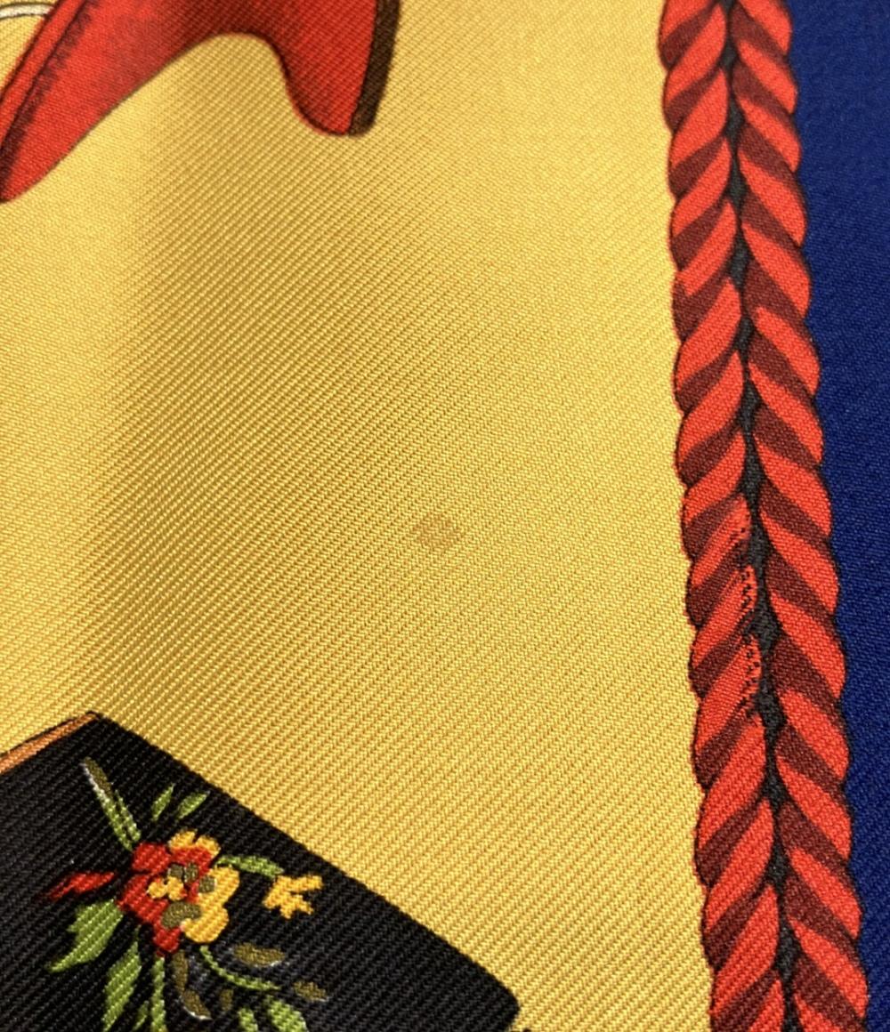 美品 サルヴァトーレフェラガモ スカーフ シルク100% レディース Salvatore Ferragamo