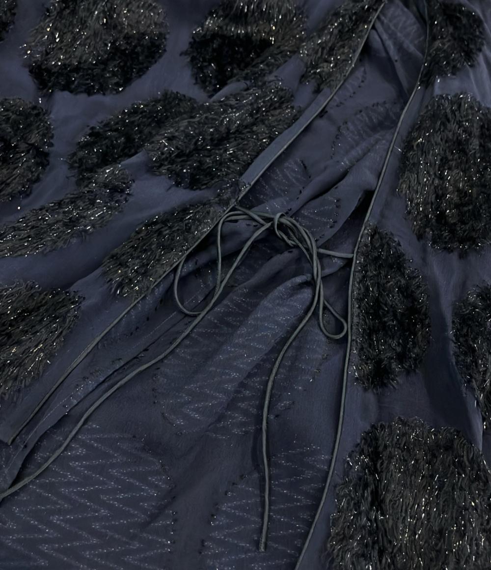 Drawer 長袖 シアー ブラウス 6521-299-1068 レディース ドゥロワー