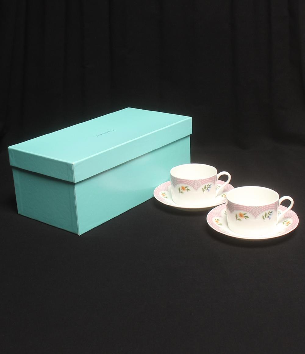 美品 ティファニー カップ＆ソーサー 2客セット ペア ブーケ TIFFANY&Co. – Rehello by BOOKOFF