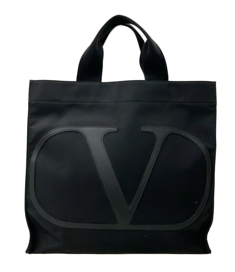 [希少]VALENTINO GARAVANI ブラック トートバッグハンドバッグ Valentino Garavani ハンドバッグ トートバッグ レディース メンズ