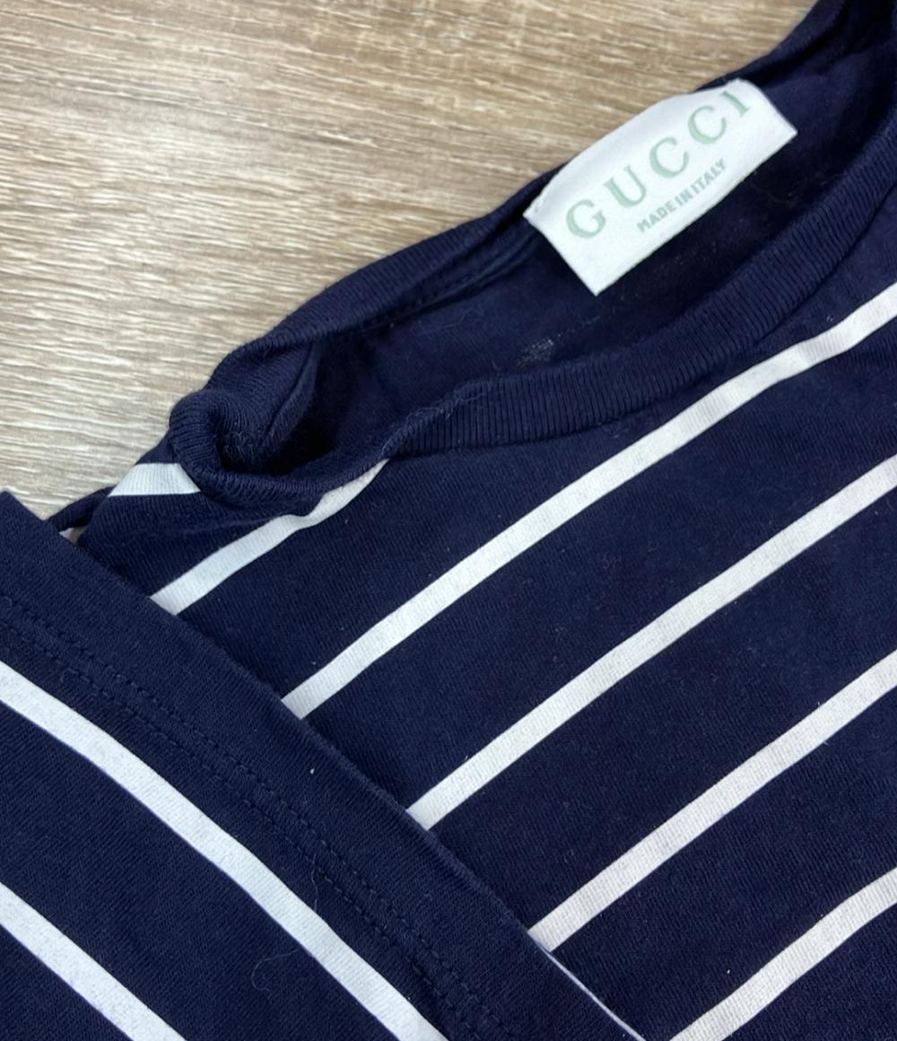 GUCCI 半袖 Tシャツ ストライプ コットンジャージー Tシャツ 130 ボーダー柄 547559 XJGY6 4392 キッズ SIZE 8 (130) グッチ