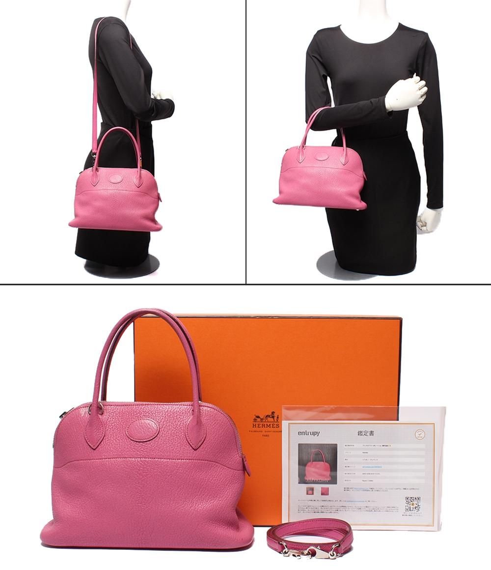 HERMES 2way ハンドバッグ ショルダーバッグ シルバー金具 □J刻印 ボリード27 レディース エルメス