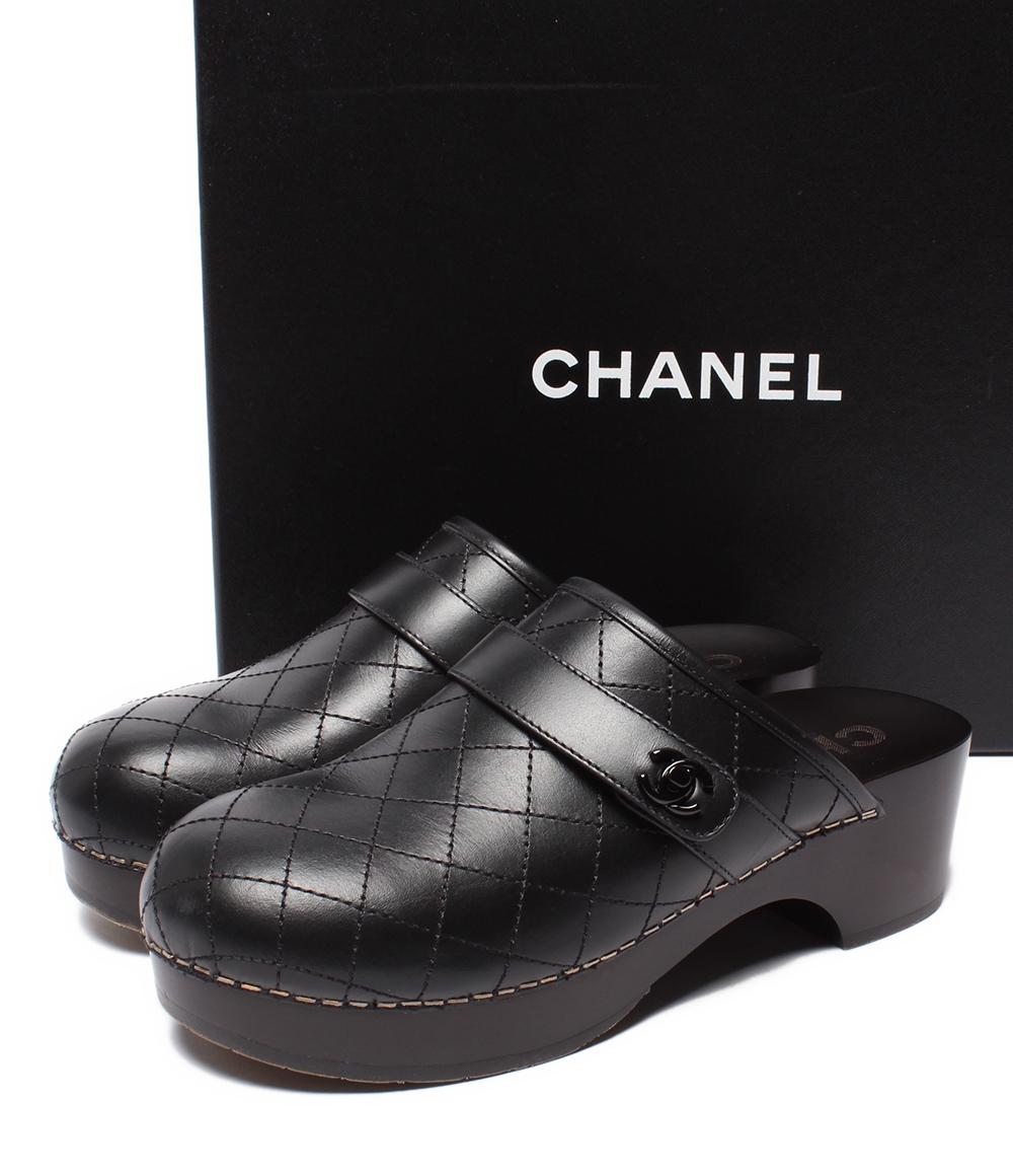 CHANEL サンダル サボ マトラッセ 2025SS G46415 レディース SIZE 37C