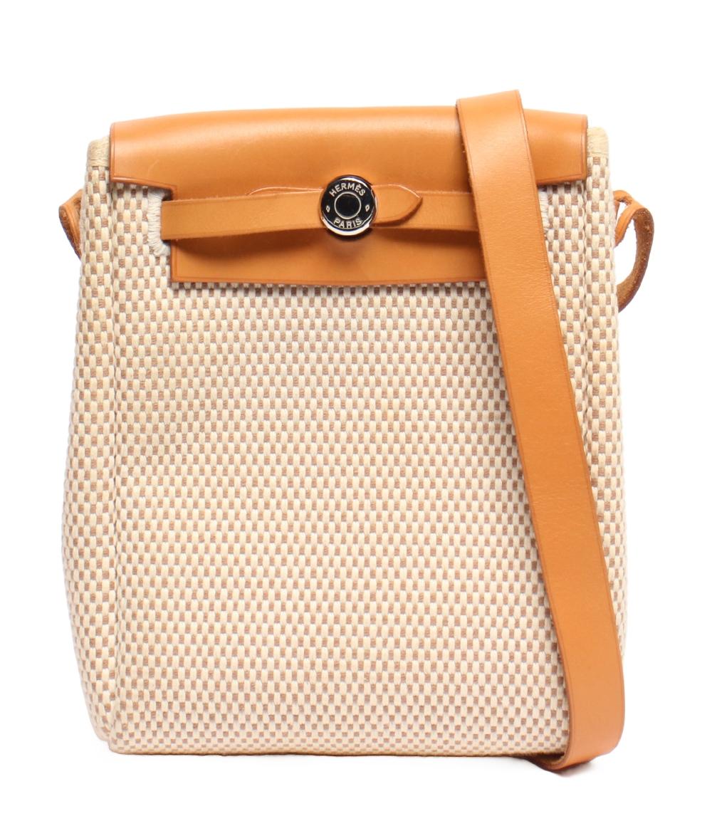 エルメス HERMES エールバッグTPM 替えバッグ付き 斜め掛け ポシェット ショルダーバッグ トワルアッシュ □H刻 ナチュラル ベージュ エルメス HERMES エールバッグTPM 替えバッグ付き 斜め掛け ポシェット