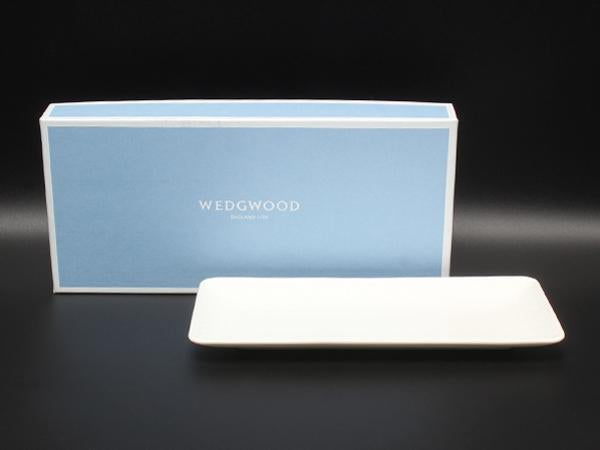美品 WEDGWOOD ロングトレイ スクエアプレート 皿 21cm ジオ GIO