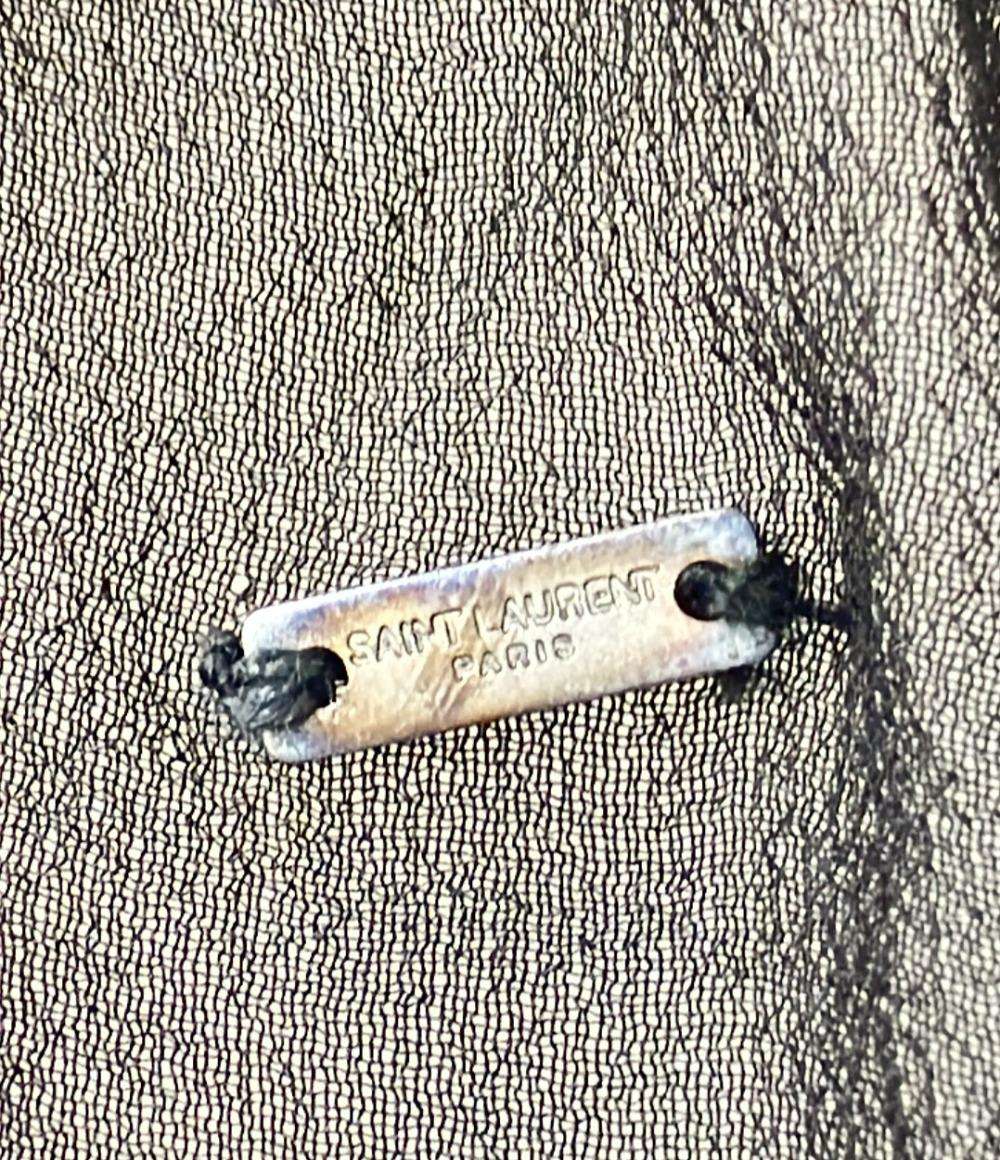 美品 サンローラン スカーフ シルク100% 493730 3Y042 レディース SAINT LAURENT