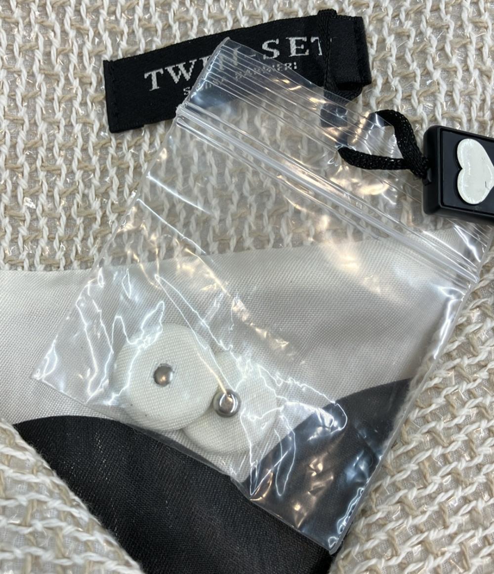 美品 ツインセット う ツイードコート レディース SIZE S TWIN-SET