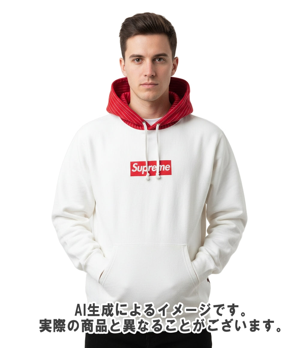 Supreme COMME des GARCONS SHIRT ボックスロゴ パーカー メンズ SIZE L シュプリーム コムデギャルソンシャツ